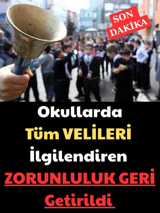 Zorunluluk geri geldi ..