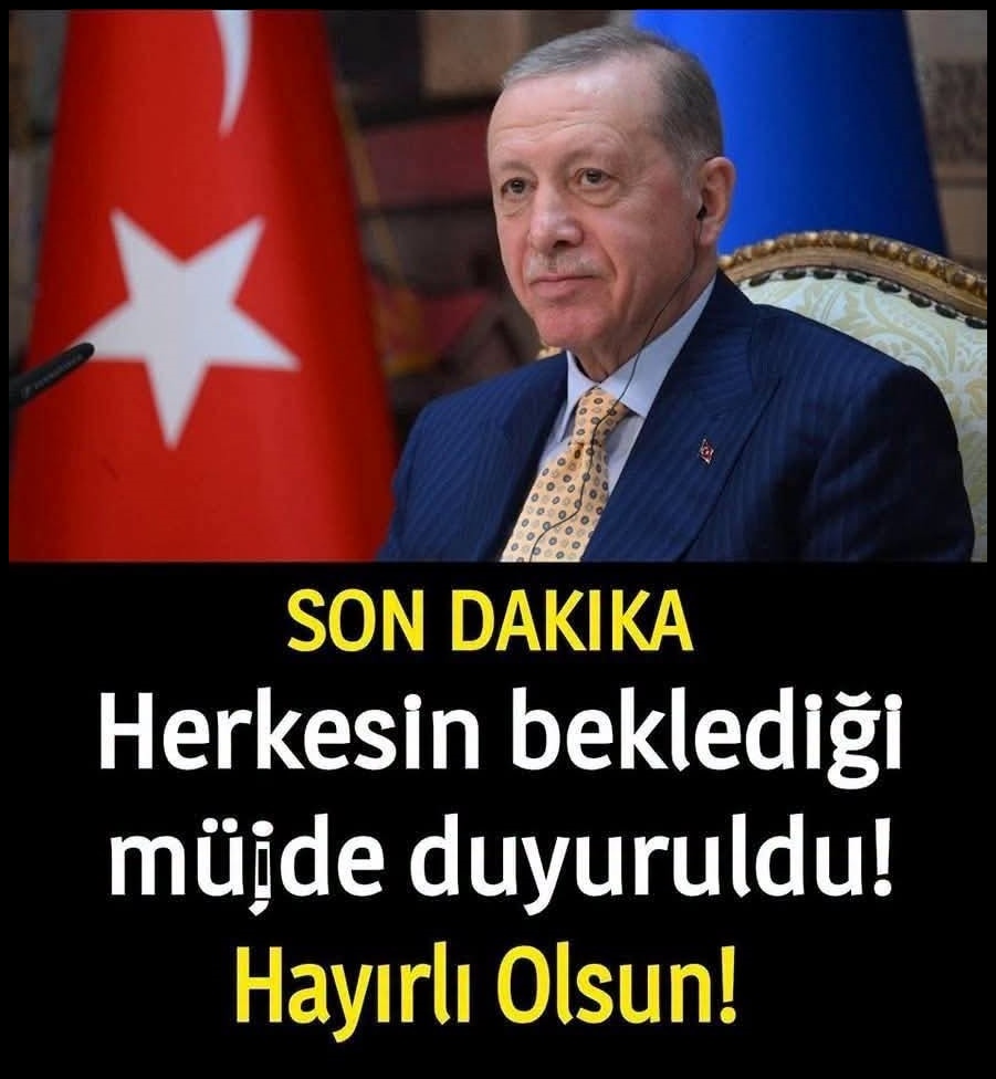 Büyük mutluluk duyurusu