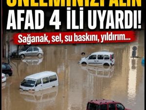 Meteorolojiden 4 il için uyarı yapıldı