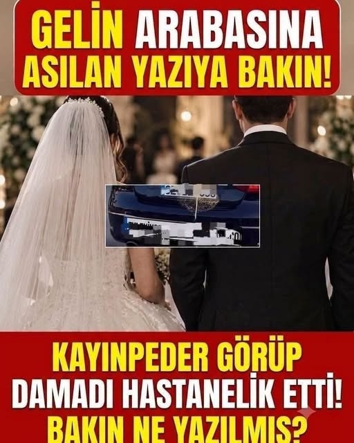 Gelin arabasının arkasına yazılan yazı galerisi resim 1