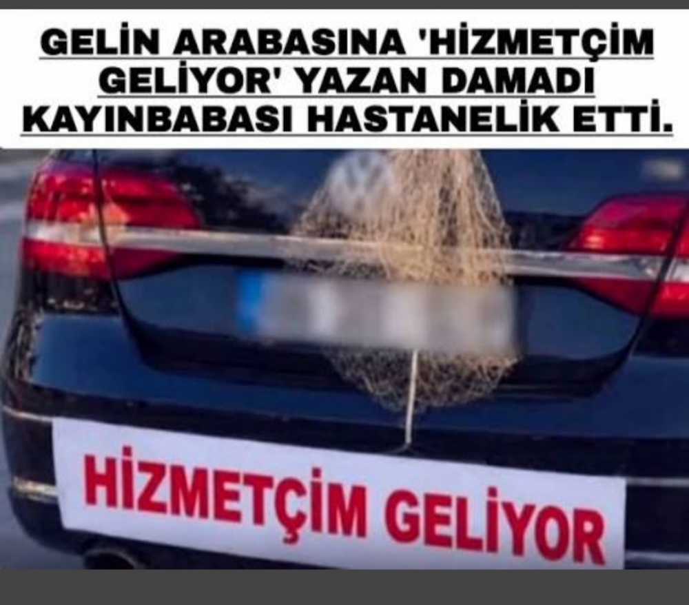 Gelin arabasının arkasına yazılan yazı galerisi resim 3