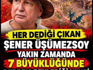 Şener Üşümezsoy yeni deprem için adres verdi