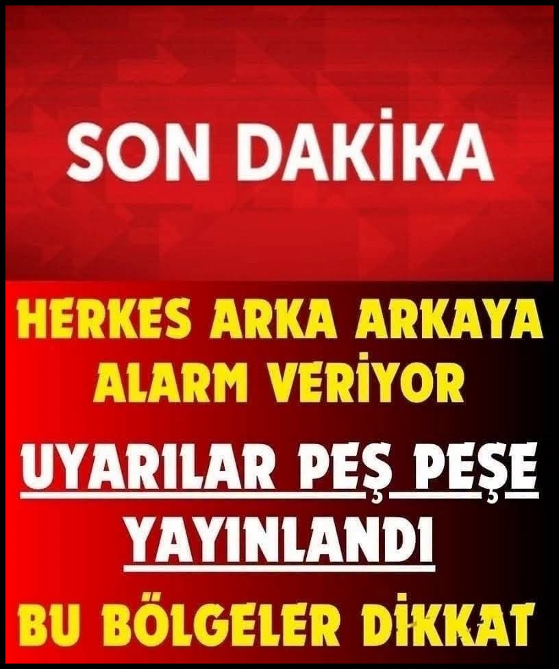 Uyarılar art arda yapıldı
