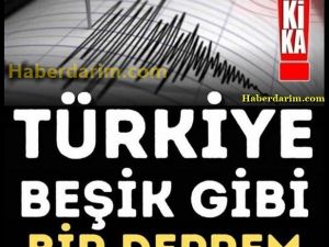 AFAD paylaştı Şiddetli Deprem Oldu.