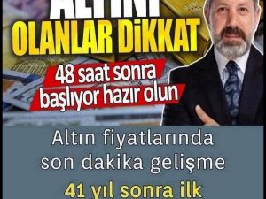 Altın alacaklara kritik uyarı