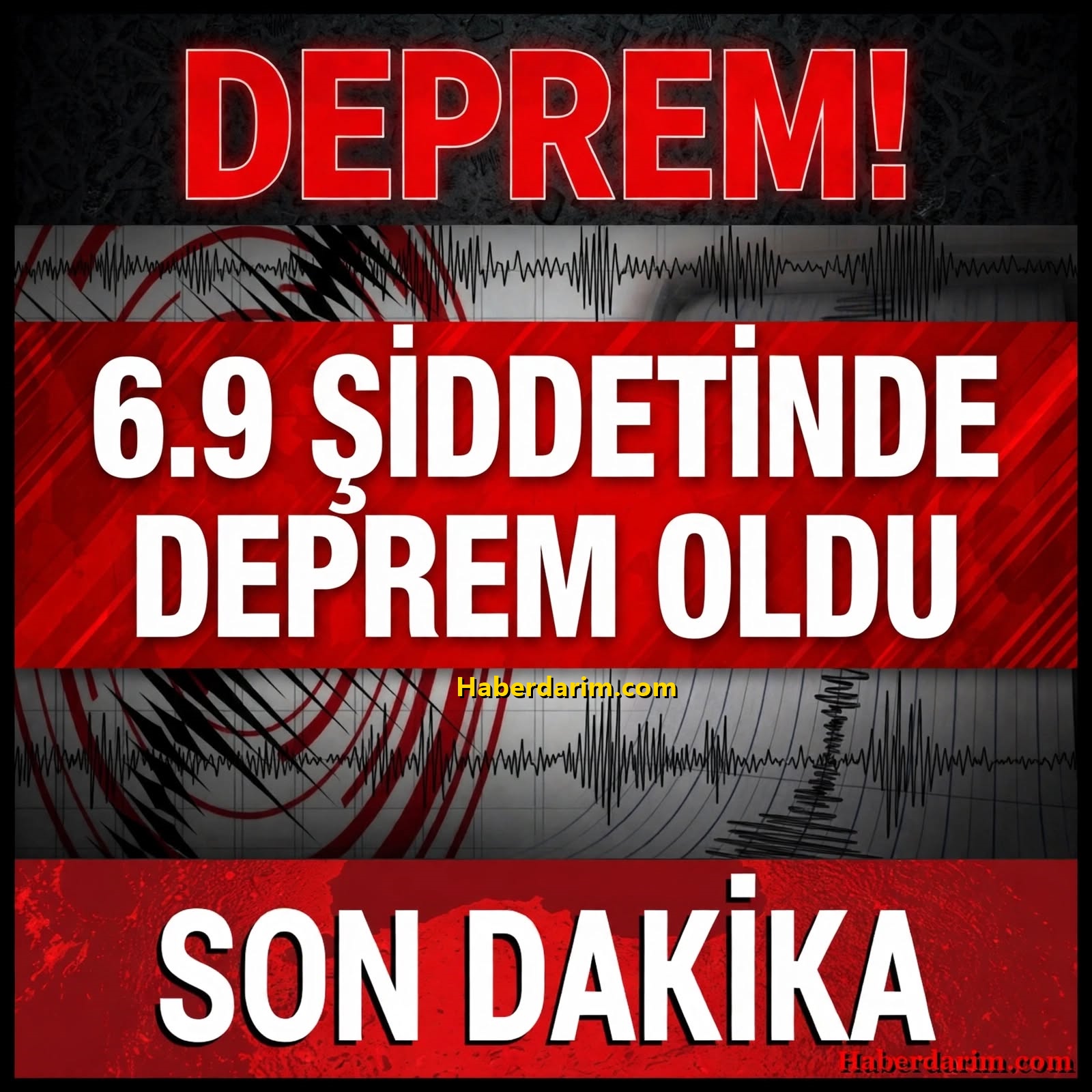 6.9 büyüklüğünde! Korkutan deprem!