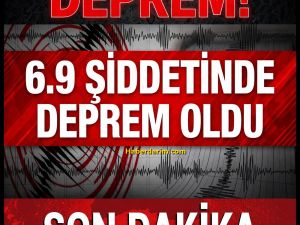6.9 büyüklüğünde! Korkutan deprem!