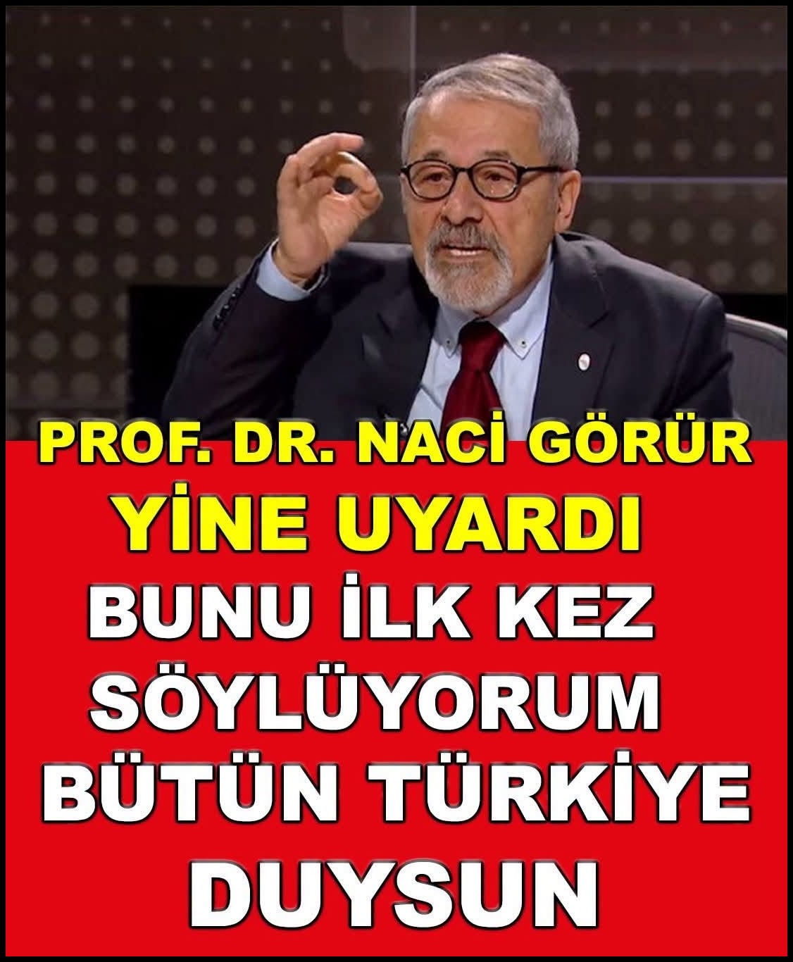 Naci Görür’den İstanbul depremi açıklaması