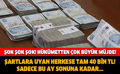 Şartlara Uygun Olan Herkese 40 Bin TL galerisi resim 1