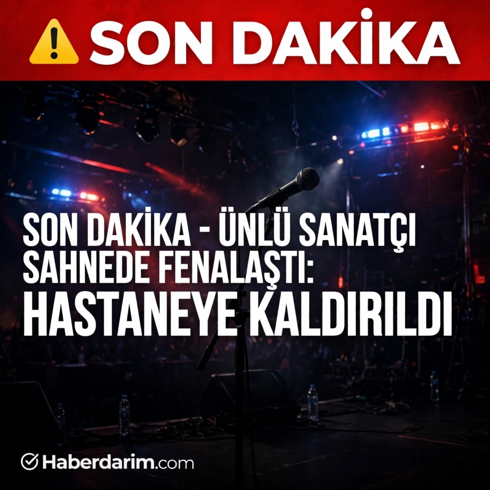 Ünlü Sanatçımız Sahnede Fenalaştı galerisi resim 1