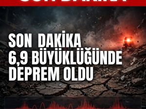 6,9 büyüklüğünde deprem