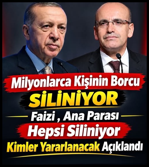 Milyonlarca kişinin borcu silinecek