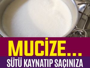 EĞER SÜTÜ SAÇINIZA SÜRERSENİZ...