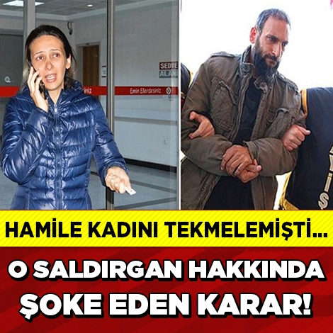Şok Karar! Hamile Kadına Saldıran Adam Serbest! galerisi resim 1