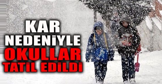 Yarın okulların tatil edildiği yerler galerisi resim 1