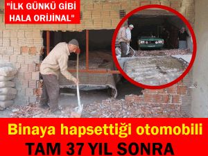 Binaya Hapsettiği Otomobili Yıllar Sonra Çıkarttı !!