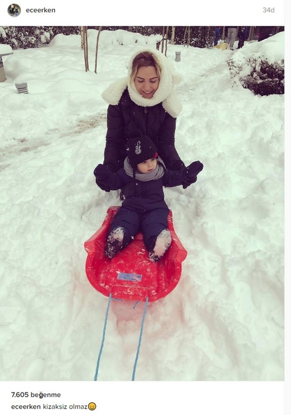 ÜNLÜLERİN KAR KEYFİ galerisi resim 10