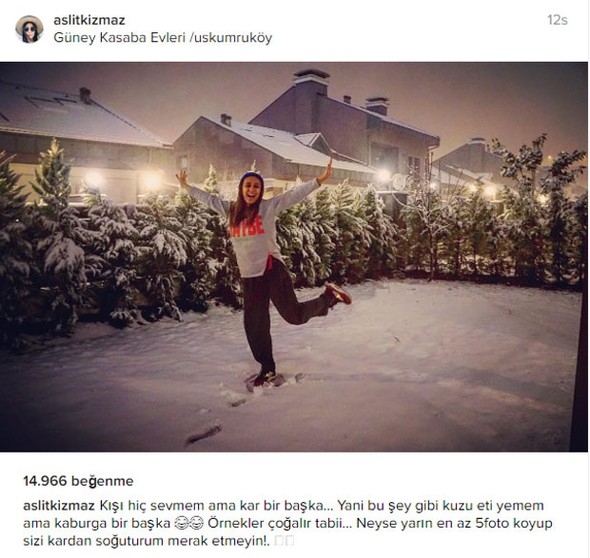 ÜNLÜLERİN KAR KEYFİ galerisi resim 7