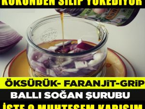 Öksürük, Faranjit ve Gribe karşı doğal Ballı Soğan Tarifi Detay ►