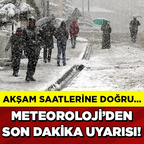 DİKKAT, METEOROLOJİ'DEN SON DAKİKA KAR YAĞIŞI UYARISI! galerisi resim 1