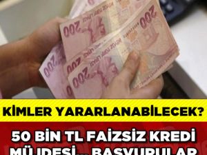 12 AY ÖDEMESİZ 50 BİN TL KREDİ MÜJDESİ! BAŞVURULAR...