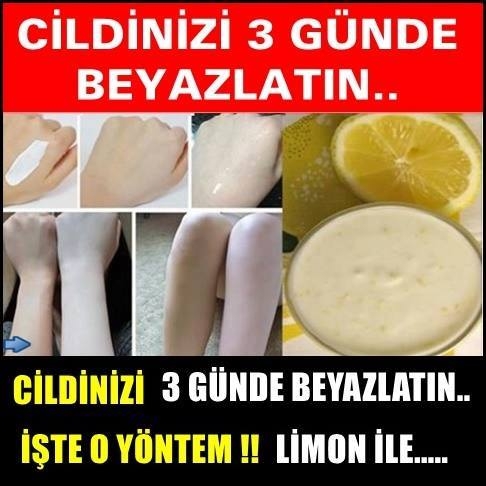 CİLDİNİZİ 3 GÜNDE BEYAZLATIN.. İŞTE O YÖNTEM !! LİMON İLE….. galerisi resim 1