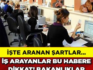 BİNLERCE KİŞİYE MÜJDE! BU HABERİ MUTLAKA OKUYUN...