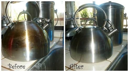 Kirlenen , yanan çaydanlıkları ilk güne döndürmek bakın ne kadar kolaymı galerisi resim 1