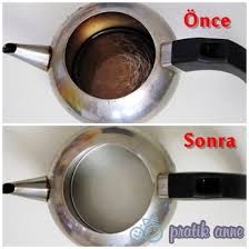 Kirlenen , yanan çaydanlıkları ilk güne döndürmek bakın ne kadar kolaymı galerisi resim 2