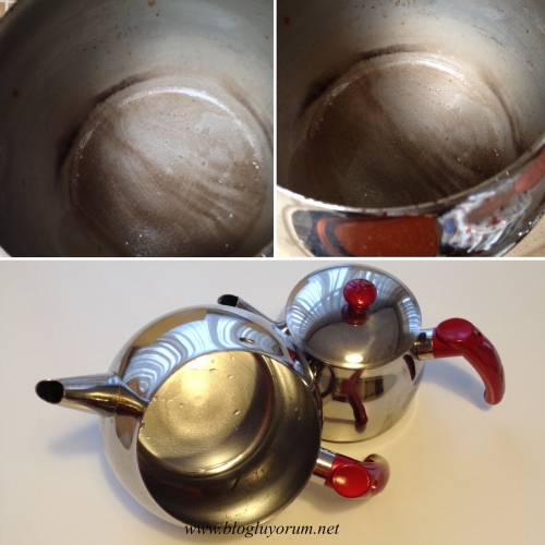 Kirlenen , yanan çaydanlıkları ilk güne döndürmek bakın ne kadar kolaymı galerisi resim 4