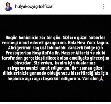 YEŞİLÇAM'IN ÜNLÜ OYUNCUSU HÜLYA KOÇYİĞİT'TEN HAYRANLARINI ÜZEN galerisi resim 3