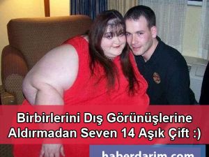 Birbirlerini Dış Görünüşlerine Aldırmadan Seven 14 Aşık Çift :)