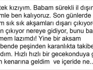 Annesini takip eden kız