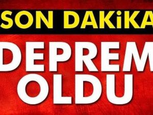 Son Dakika Manisa da deprem oldu deprem büyüklüğü şiddeti kaç