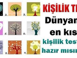 Yeni bir kişilik testi sadece bir dakikada kendinizi test edin..