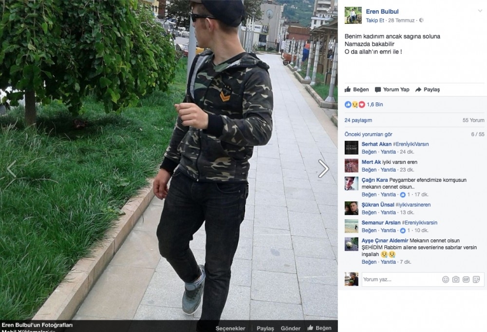 15 yaşında şehit olan Eren Bülbül'ün Ömer Halisdemir paylaşımına ba galerisi resim 5