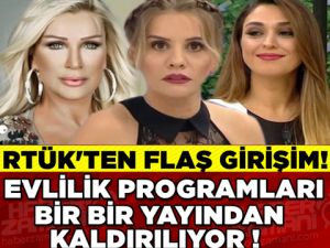 Evlilik programları bir bir yayından kaldırılıyor!