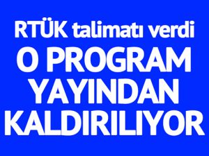 EKRANLARDA O PROGRAMI GÖREMEYİNCE ŞAŞIRMAYIN! RTÜK TALİMATI VERDİ...