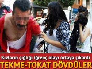 Kızların çığlığı iğrenç olayı ortaya çıkardı! Linç ediyorlardı...