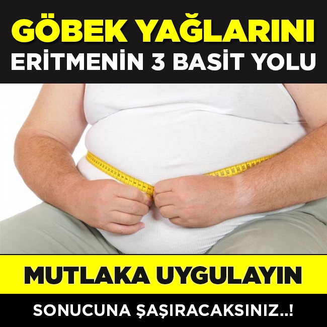Göbek ve yan yağları eritmek için 3 basit kural! Mutlaka uygulayın.. galerisi resim 1