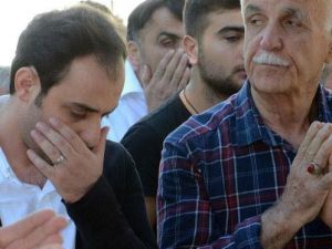 Genç anneye hüzünlü veda