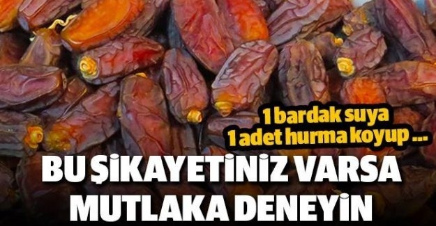 Bir Bardak Suya Bir Adet Kuru Hurma Koyup Bekletin Ve... Bakın Neye İyi  galerisi resim 2