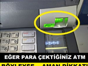 PARA ÇEKTİĞİNİZ ATM BÖYLEYSE... AMAN DİKKAT!