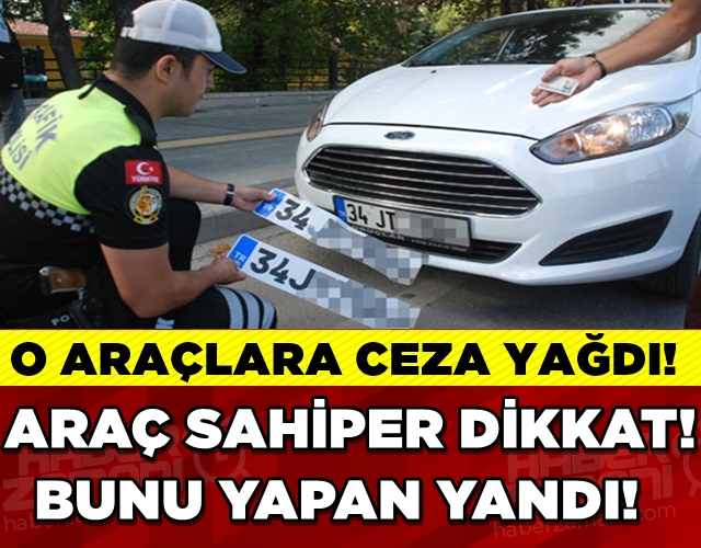 APP plaka kullanan sürücülere 427 TL ceza yazıldı galerisi resim 1