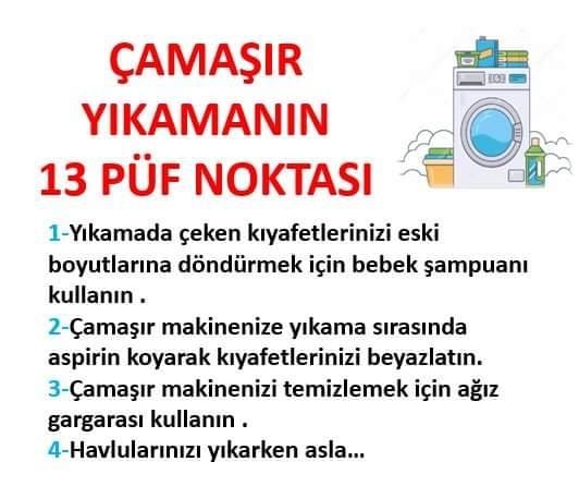 Çamaşır yıkamanın 13 püf noktası galerisi resim 1