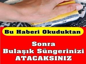 Bulaşık süngerin de ki t*hlike