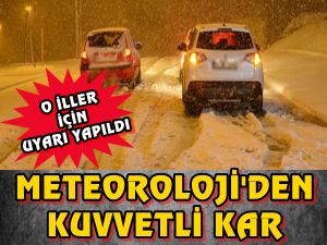Meteoroloji’den kuvvetli kar ve fırtına uyarısı!