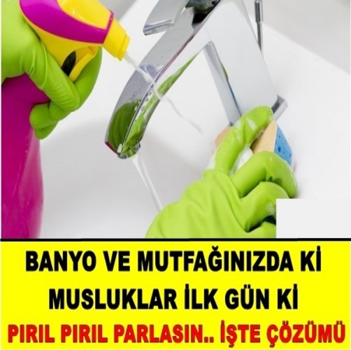 Banyo ve Mutfağınızdaki Musluklar ilk Günkü Gibi Pırıl Pırıl Parlasın is galerisi resim 1