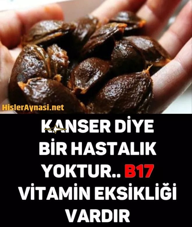 K-ANSER DİYE BİRŞEY YOK, B17 VİTAMİN EKSİKLİĞİ VAR galerisi resim 1