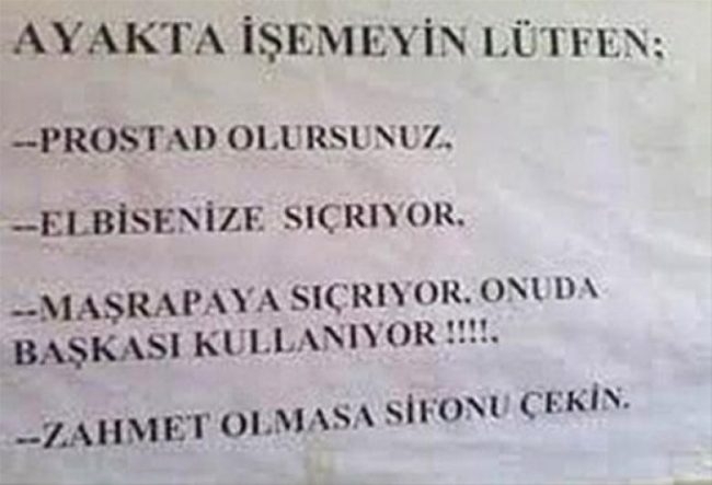 Güzel ülkemizden mizah dolu 15 komik tuvalet yazısı sizlerle galerisi resim 9